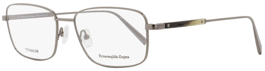 Zegna Rectangular Eyeglasses EZ5063 008 Gunmetal/Horn 56mm 5063