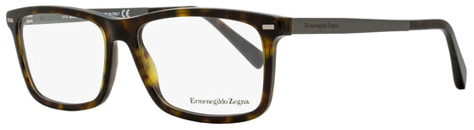 Zegna Rectangular Eyeglasses EZ5074 052 Dark Havana/Ruthenium 54mm 5074