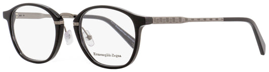 Zegna Oval Eyeglasses EZ5101 001 Black/Gunmetal 50mm 5101