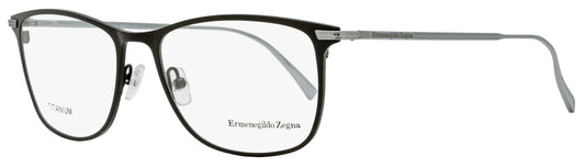 Zegna Rectangular Eyeglasses EZ5103 001 Black Satin/Ruthenium 55mm 5103