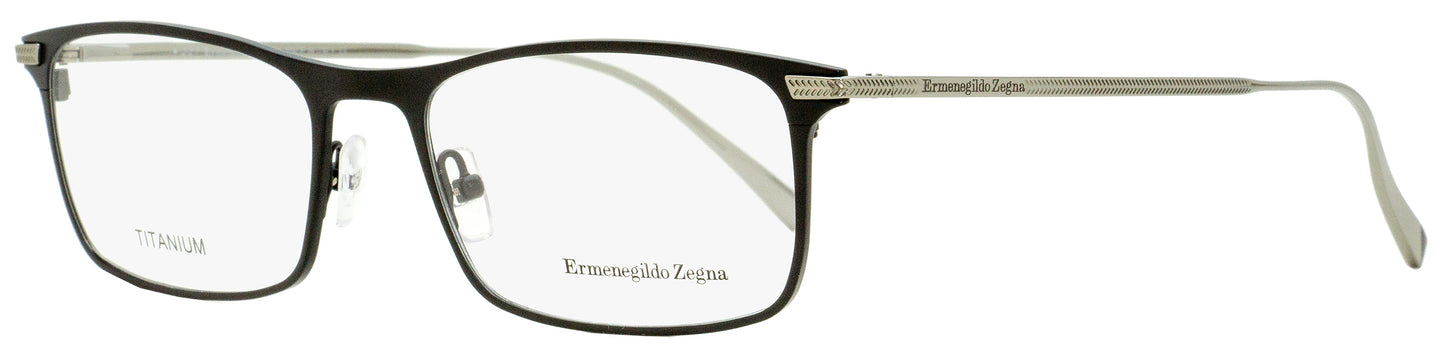 Zegna Titanium Eyeglasses EZ5110 001 Black/Ruthenium 55mm 5110