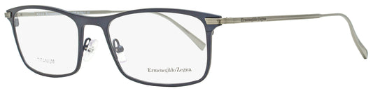 Zegna Rectangular Eyeglasses EZ5110 091 Matte Blue/Ruthenium 55mm 5110