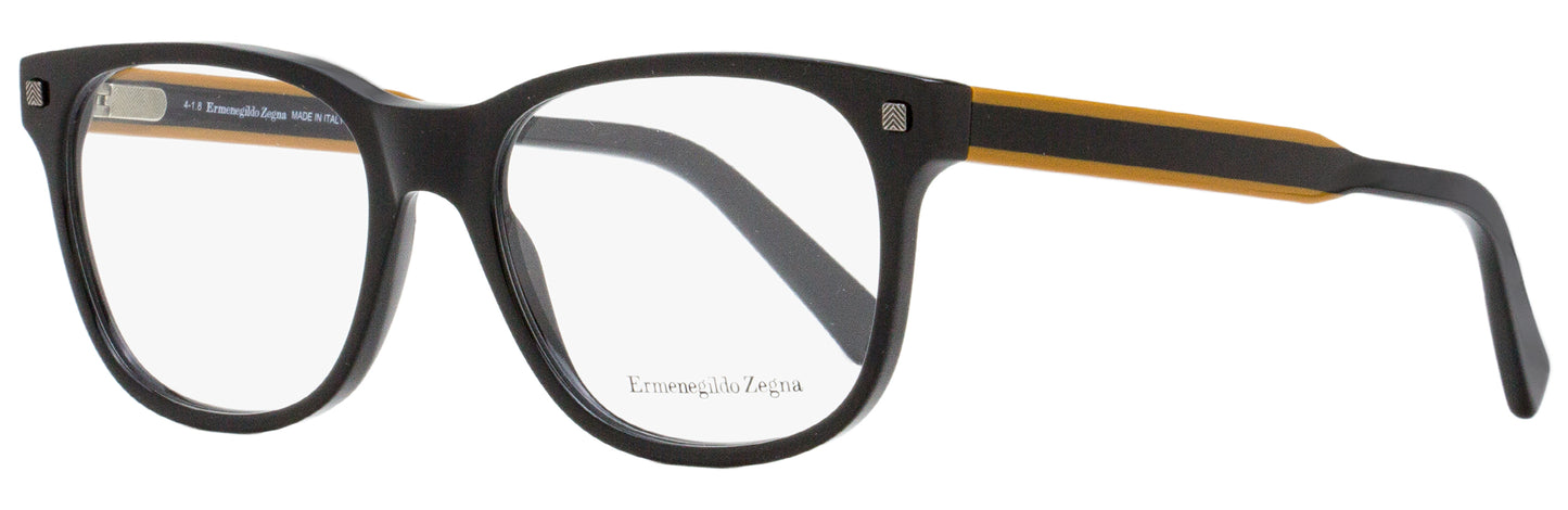 Zegna Rectangular Eyeglasses EZ5120 001 Black/Vicuna 54mm 5120