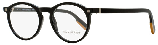 Zegna Round Eyeglasses EZ5122 001 Black 50mm 5122