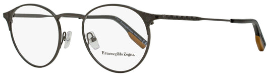 Zegna Oval Eyeglasses EZ5123 008 Dark Gunmetal/Black 48mm 5123