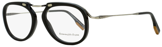 Zegna Oval Eyeglasses EZ5124 001 Black/Ruthenium 50mm 5124