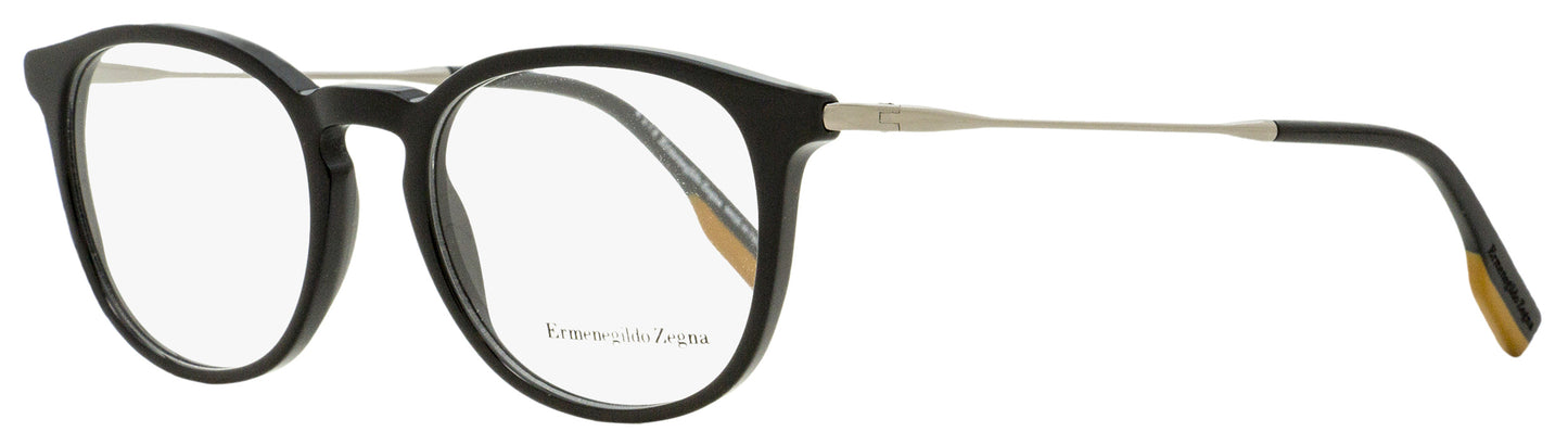 Zegna Oval Eyeglasses EZ5125 001 Black/Gunmetal 50mm 5125