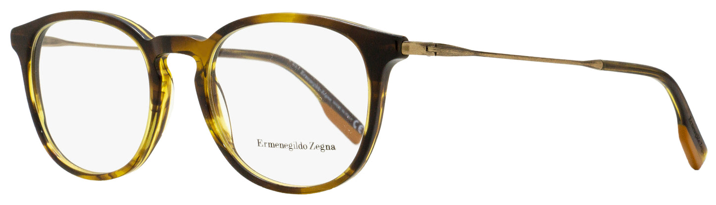 Zegna Oval Eyeglasses EZ5125 098 Striated Brown-Green 50mm 5125