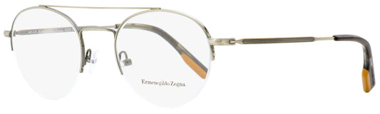 Zegna Semi-Rimless Eyeglasses EZ5131 008 Antique Gunmetal/Gray Havana/Vicuna 51mm 5131