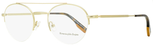 Zegna Semi-Rimless Eyeglasses EZ5131 032 Light Gold/Havana/Vicuna 51mm 5131