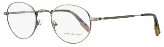 Zegna Oval Eyeglasses EZ5132 008 Antique Gunmetal/Grey Havana 47mm 5132