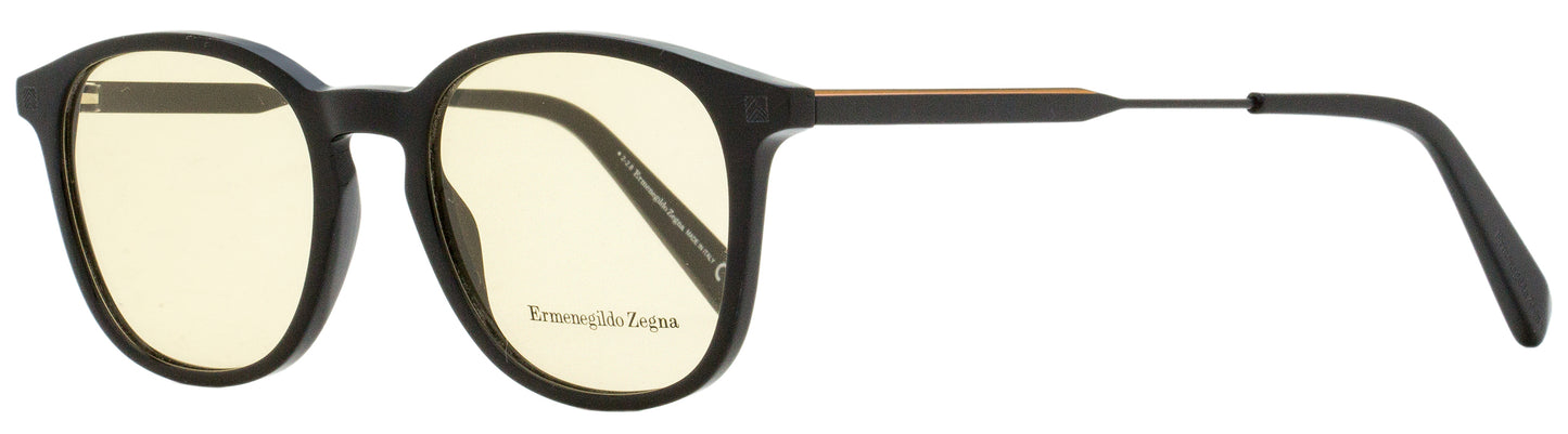 Zegna Square Eyeglasses EZ5140 001 Black/Ruthenium 50mm 5140