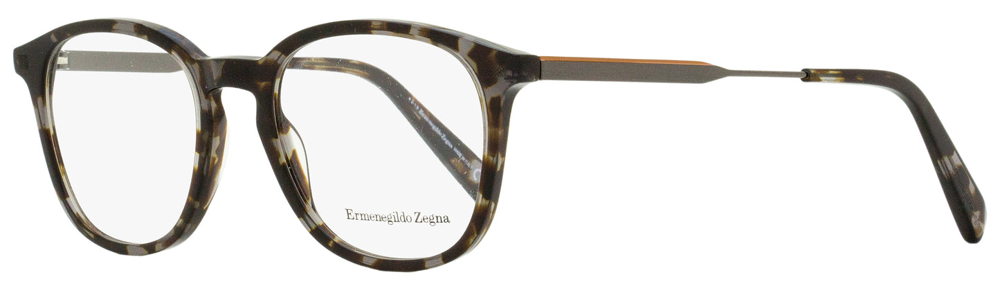 Zegna Square Eyeglasses EZ5140 055 Gray Havana/Ruthenium 50mm 5140