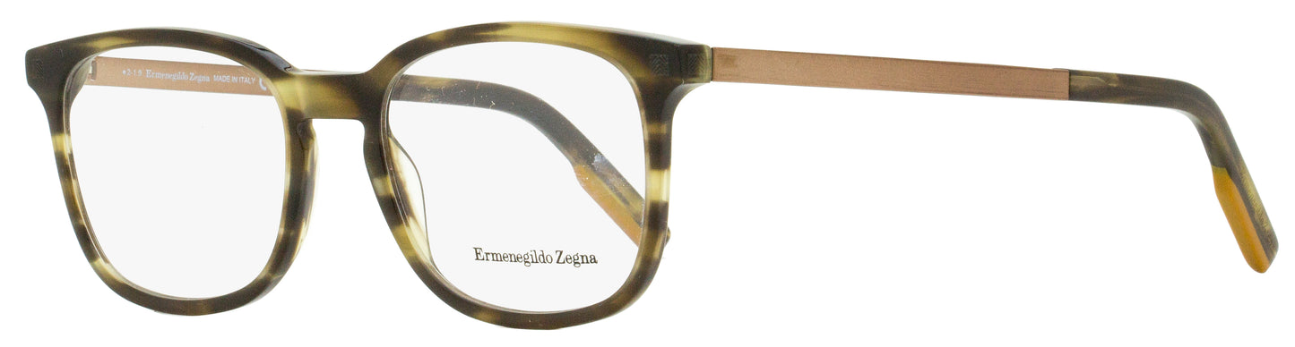 Zegna Rectangular Eyeglasses EZ5143 055 Striped Brown/Bronze 53mm 5143