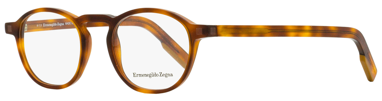 Zegna Oval Eyeglasses EZ5144 053 Blonde Havana 48mm 5144