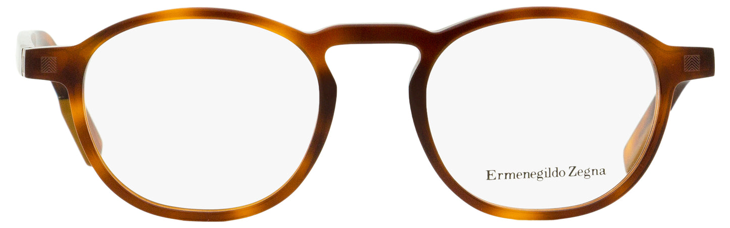 Zegna Oval Eyeglasses EZ5144 053 Blonde Havana 48mm 5144