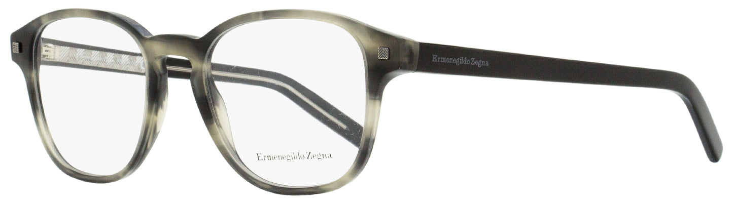 Zegna Square Eyeglasses EZ5169 020 Gray Striped 52mm 5169