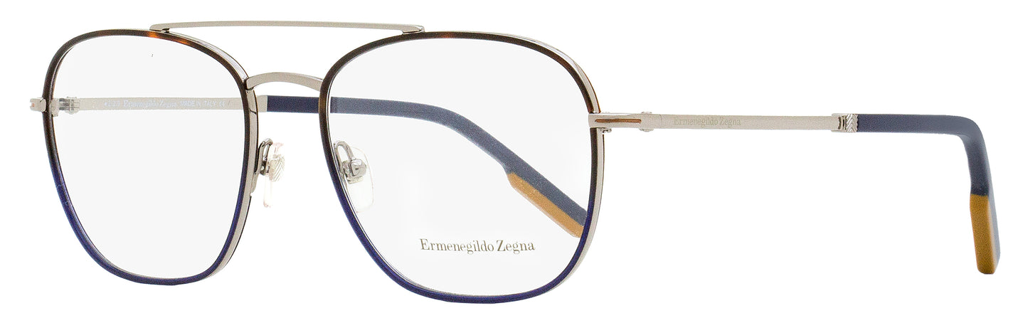 Zegna Rectangular Eyeglasses EZ5183 014 Ruthenium/Blue 56mm