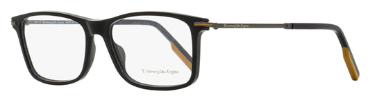 Zegna Rectangular Eyeglasses EZ5185 001 Black/Gunmetal 57mm