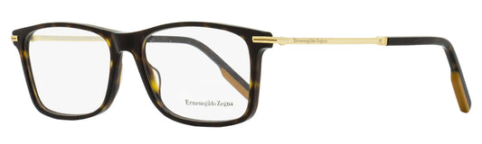 Zegna Rectangular Eyeglasses EZ5185 052 Havana/Gold 57mm