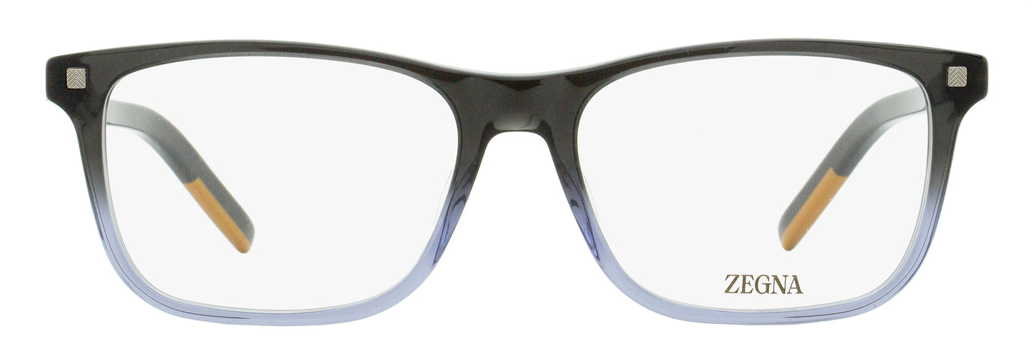 Zegna Vicuna Rectangular Eyeglasses EZ5187 005 Gray Gradient 56mm