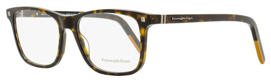 Zegna Vicuna Rectangular Eyeglasses EZ5187 052 Dark Havana 56mm
