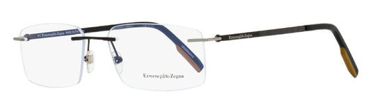 Zegna Rimless Eyeglasses EZ5219 002 Matte Black 57mm