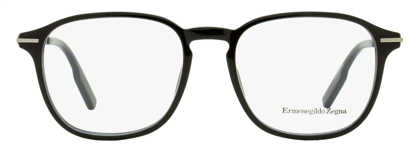 Zegna Soft Square Eyeglasses EZ5229 001 Black 52mm