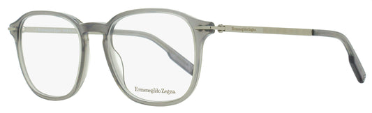 Zegna Soft Square Eyeglasses EZ5229 020 Transparent Gray 52mm
