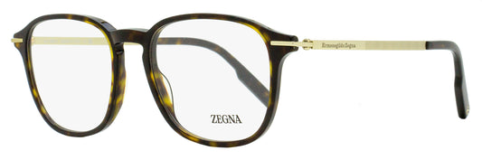 Zegna Soft Square Eyeglasses EZ5229 052 Dark Havana 52mm