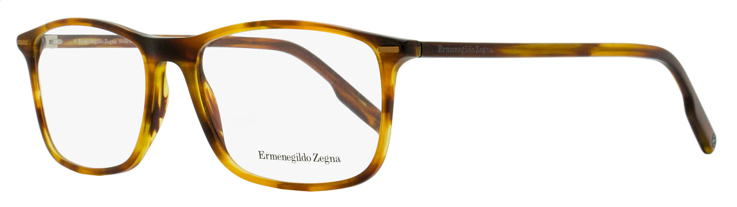 Zegna Slim Rectangular Eyeglasses EZ5236 052 Havana 55mm
