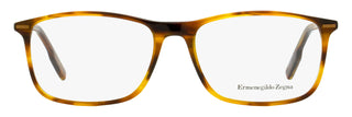 Zegna Slim Rectangular Eyeglasses EZ5236 052 Havana 55mm