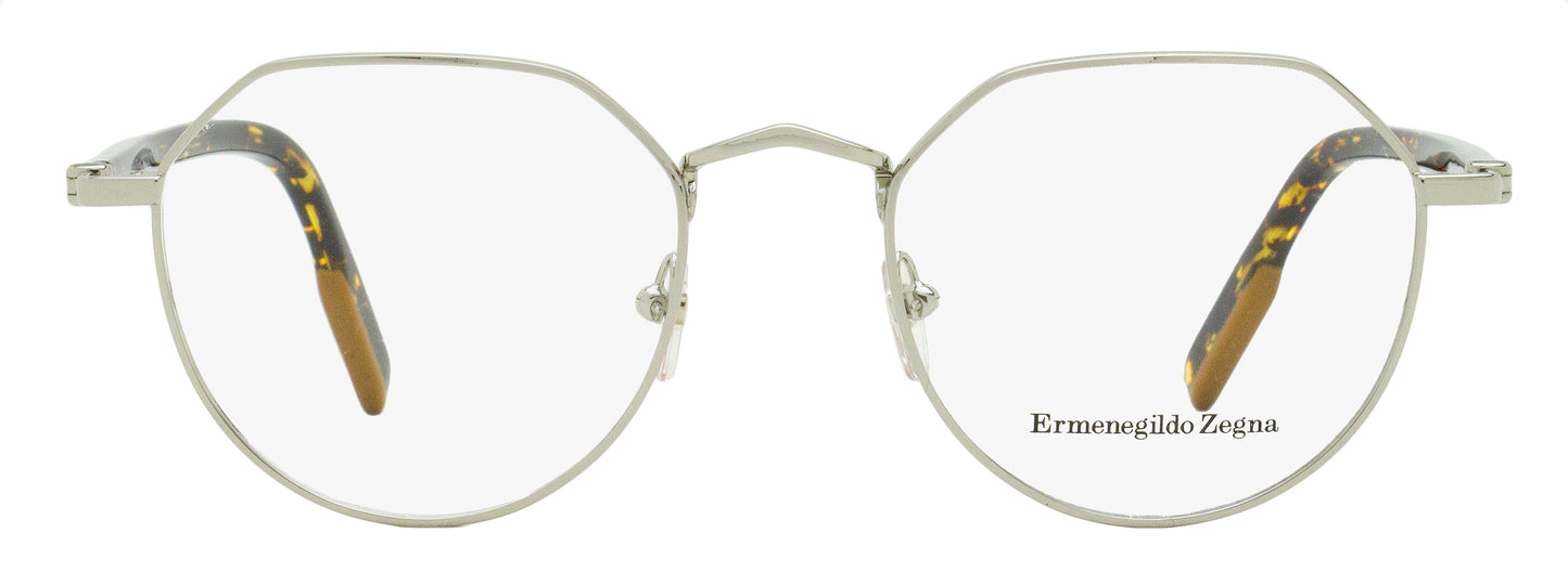Zegna Geometric Vicuna Eyeglasses EZ5238 016 Palladium/Tortoise 50mm