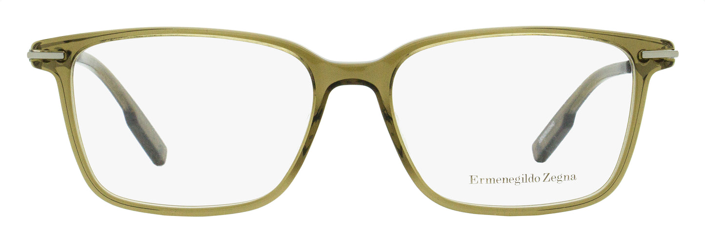 Zegna Rectangular Leggerissimo Eyeglasses EZ5246 051 Sage/Ruthenium 54mm