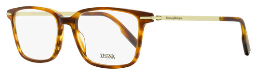 Zegna Rectangular Leggerissimo Eyeglasses EZ5246 052 Havana/Gold 54mm