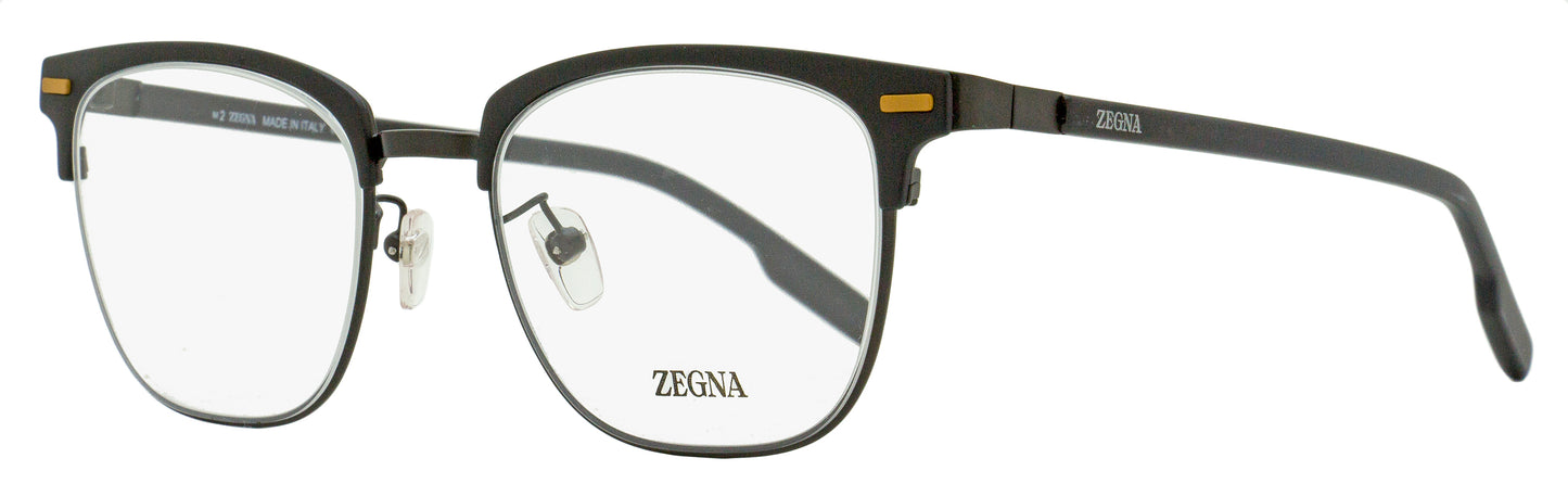 Zegna Browline Leggerissimo Eyeglasses EZ5250-H 002 Matte Black 52mm