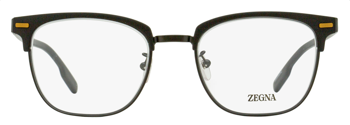 Zegna Browline Leggerissimo Eyeglasses EZ5250-H 002 Matte Black 52mm