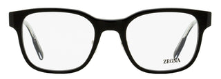 Zegna Square Acetate Eyeglasses EZ5253 001 shiny black 53mm