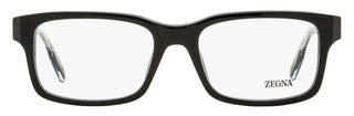 Zegna Soft Rectangular Eyeglasses EZ5254 001 Black 54mm
