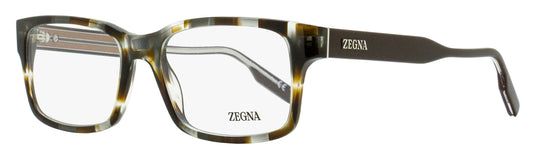 Zegna Soft Rectangular Eyeglasses EZ5254 020 Gray Havana 54mm