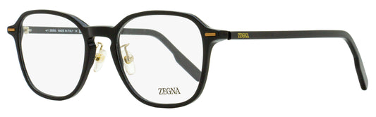 Zegna Modern Square Eyeglasses EZ5255-H 001 Black 52mm
