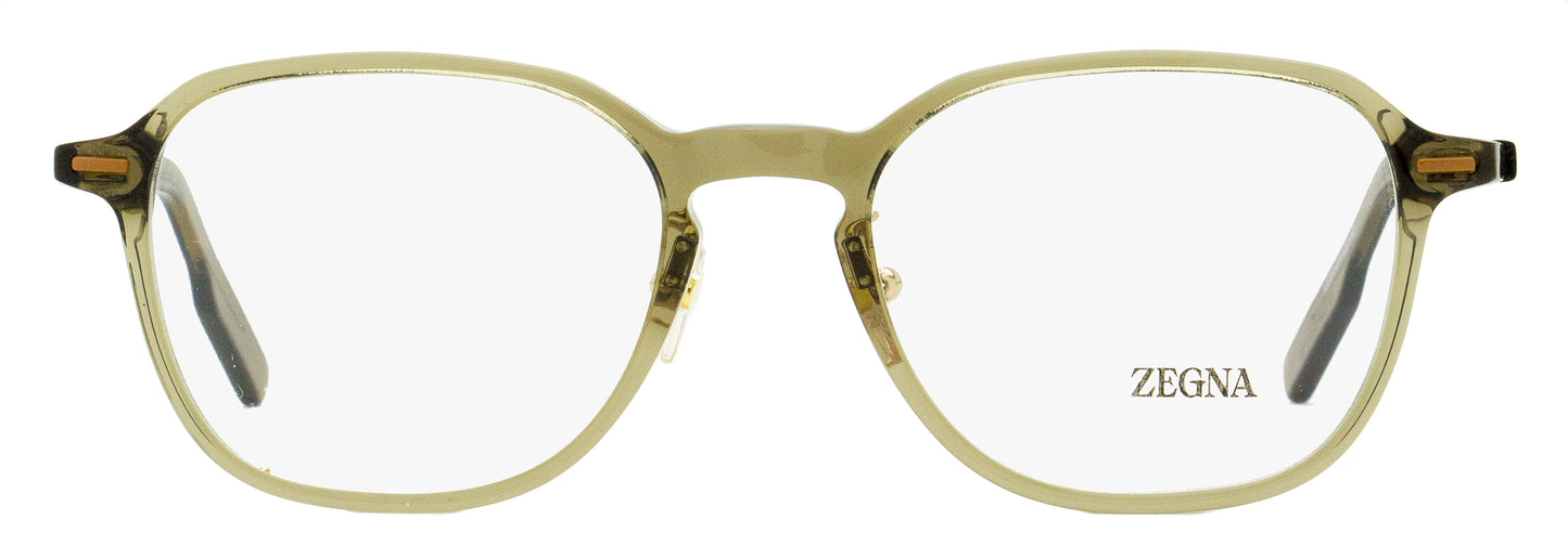 Zegna Modern Square Eyeglasses EZ5255-H 051 Mastic 52mm