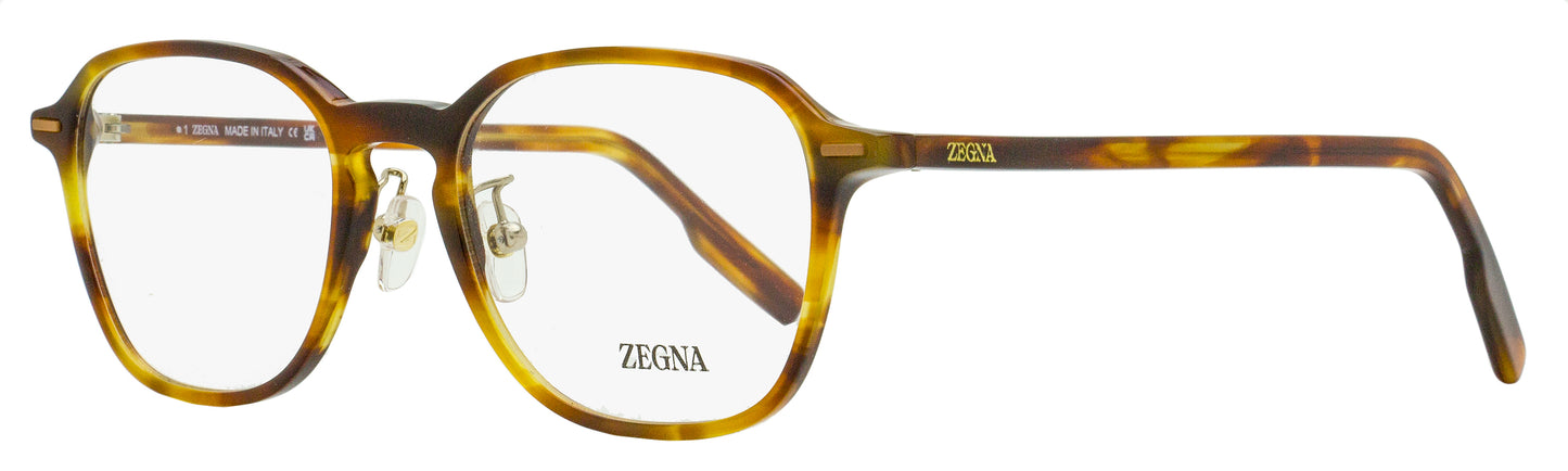 Zegna Modern Square Eyeglasses EZ5255-H 056 Havana 52mm