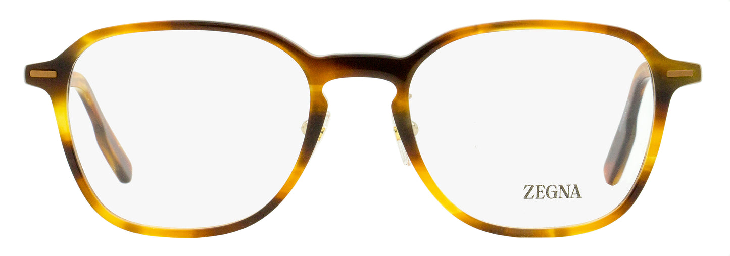 Zegna Modern Square Eyeglasses EZ5255-H 056 Havana 52mm