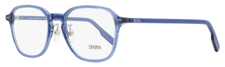 Zegna Modern Square Eyeglasses EZ5255-H 090 Blue 52mm
