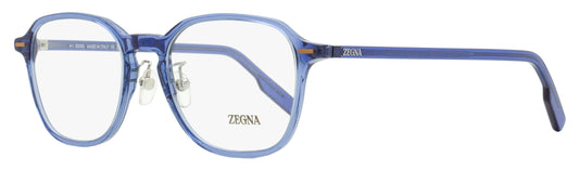 Zegna Modern Square Eyeglasses EZ5255-H 090 Blue 52mm