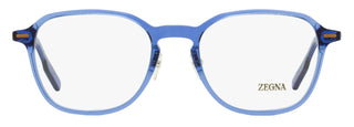Zegna Modern Square Eyeglasses EZ5255-H 090 Blue 52mm