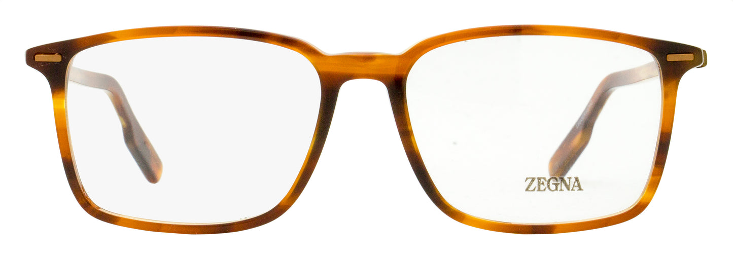 Zegna High Bridge Eyeglasses EZ5257-H 056 Brown Melange 55mm