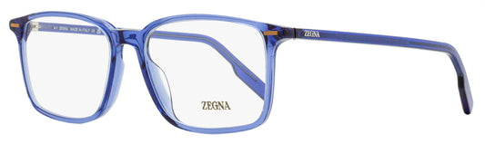 Zegna High Bridge Eyeglasses EZ5257-H 090 Transaparent Blue 55mm