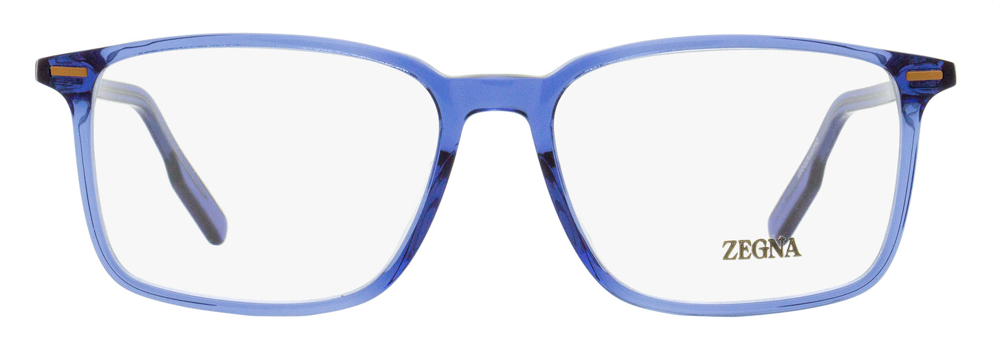 Zegna High Bridge Eyeglasses EZ5257-H 090 Transaparent Blue 55mm